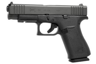 Glock 48 single stack 9mm pistol with Ameriglo night sights and Glock rail.
